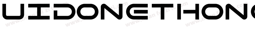 UIDONETHONG Regular字体转换